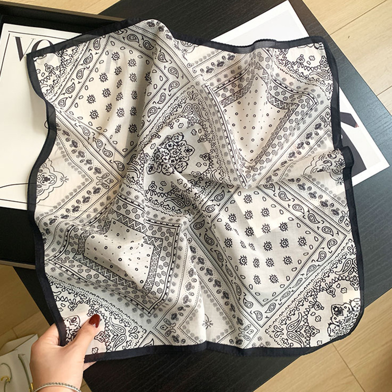 Bandana Cotton - 70% katoen 30% zijden Sjaal Vrouwen