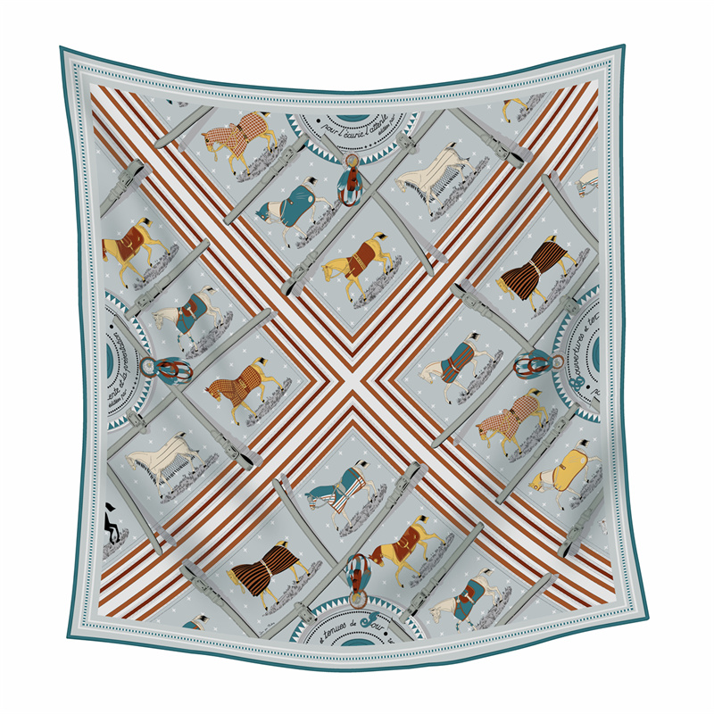 Woven Scarf Blanket - 90CM Mode Gedrukt Kasjmier Zijden Sjaal