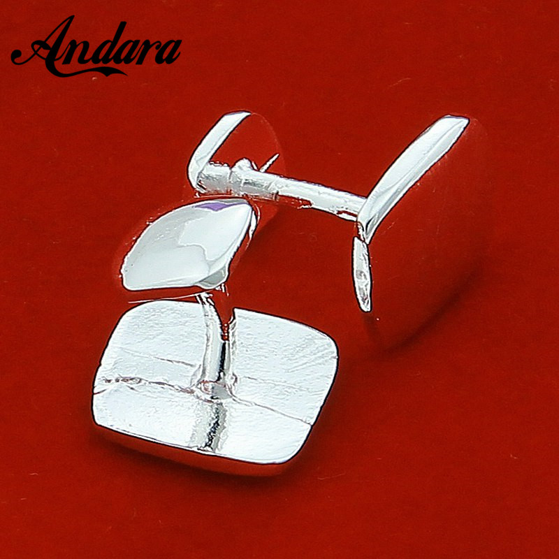 Tie Clip Silver - Hot Koop Zilveren Vierkante Manchetknopen Mannen