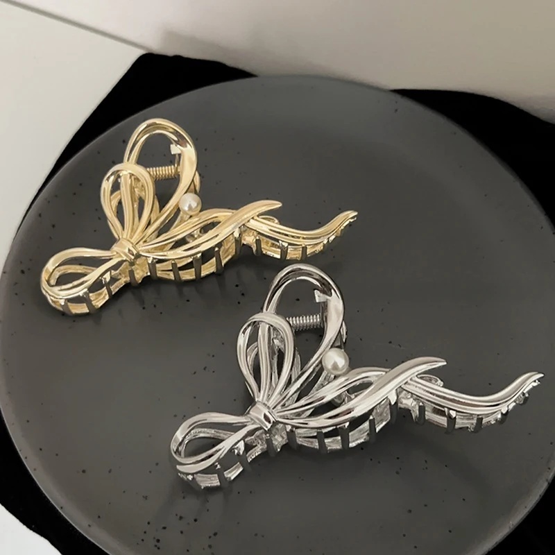 Tie Clip Silver - Nieuwe Vrouwen Elegante Goud Zilver Holle