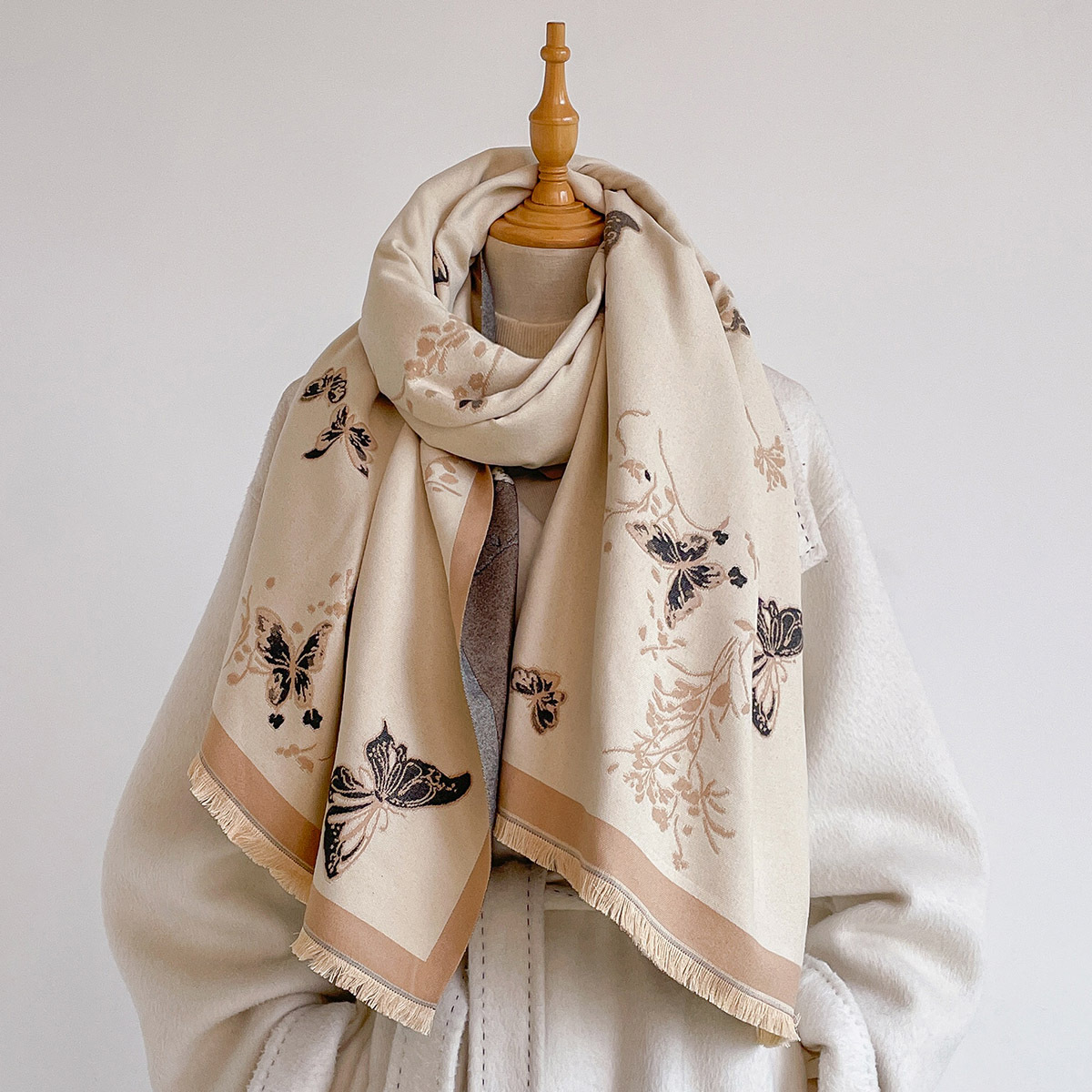 Dames imitatie kasjmier sjaal  - Pashmina Wrap Large recensie en prijs