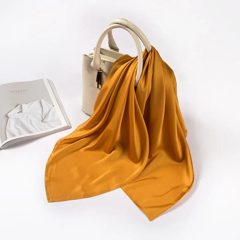 Satijnen sjaal dames 70cm effe - Scarf Silk Square recensie en prijs