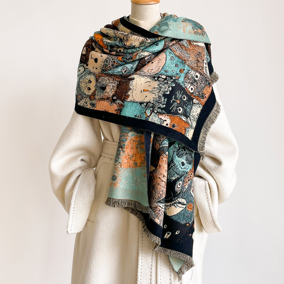 Dames Imitatie Kasjmier Sjaal  - Pashmina Wrap Large recensie en prijs