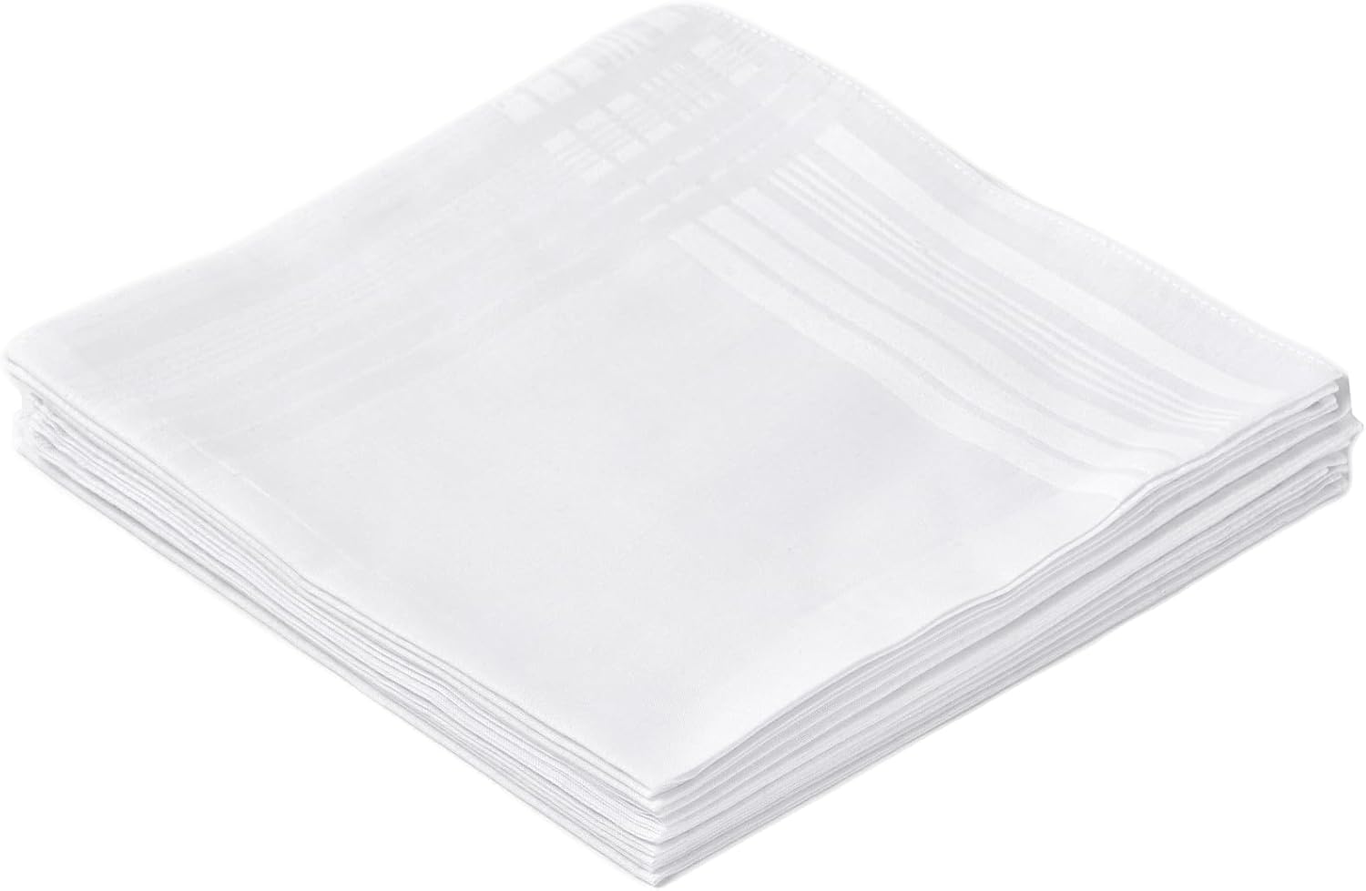 Puur witte herenzakdoek van 10 - Handkerchief Cotton Men recensie en prijs
