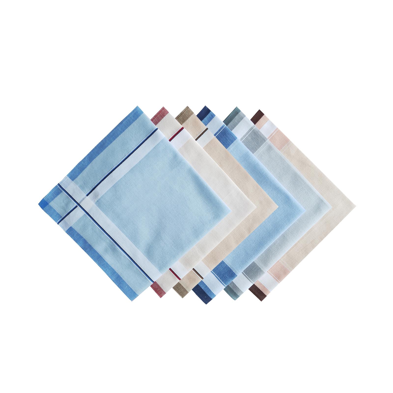 6 stuks zakdoekjes 40 cm katoe - Handkerchief Cotton Men recensie en prijs