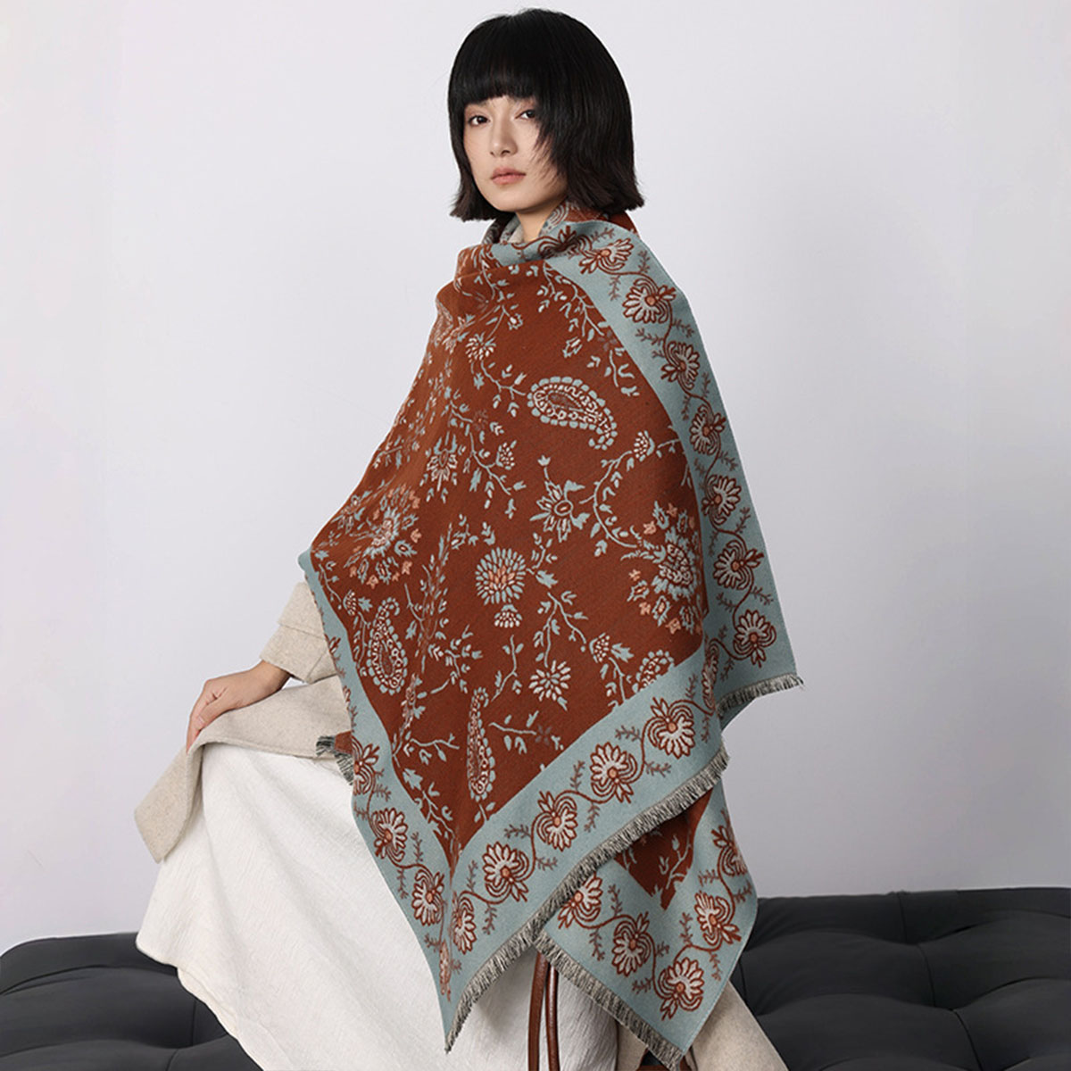Luxe Winter Imitatie Kasjmier  - Woven Scarf Blanket recensie en prijs