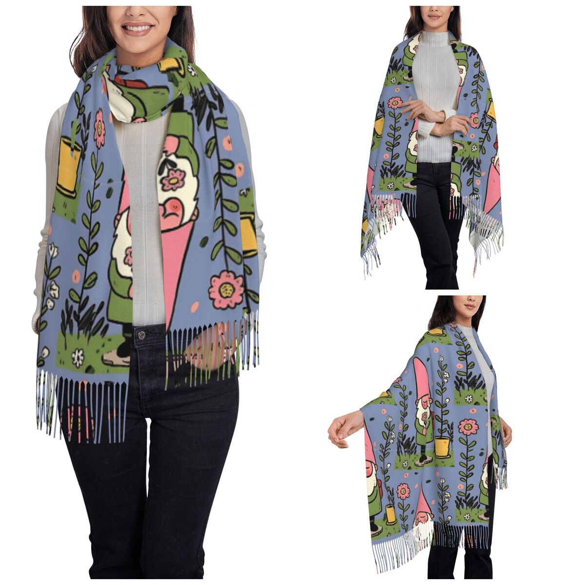 Mythische Garden Gnome Sjaals  - Pashmina Wrap Large recensie en prijs