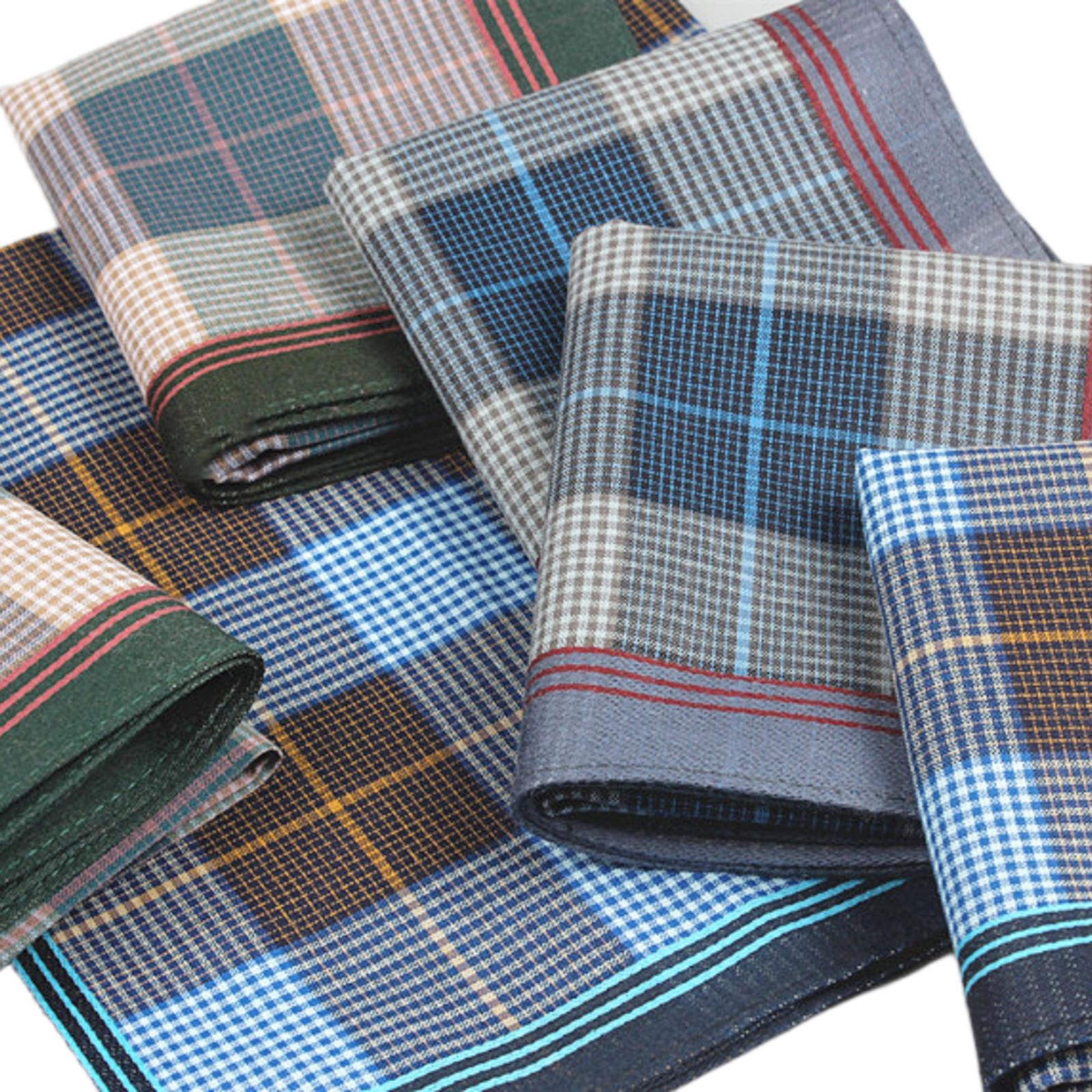 6 stuks Pocket Square Hankies, - Handkerchief Cotton Men recensie en prijs