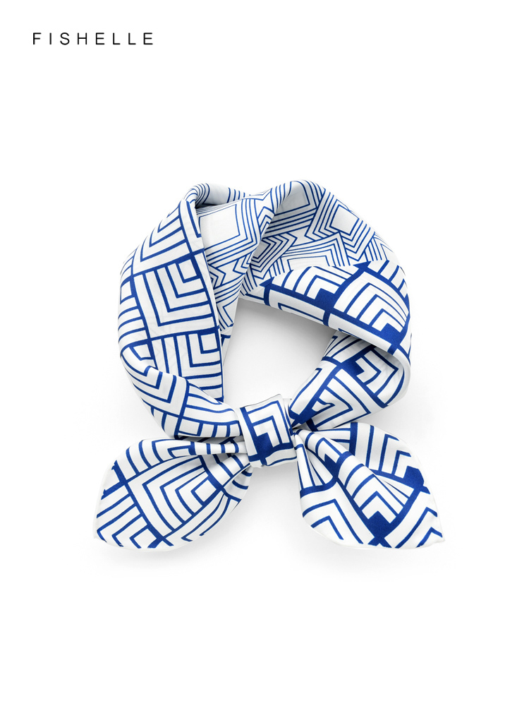Geometrische Gedrukt Real Zijd - Scarf Silk Square recensie en prijs