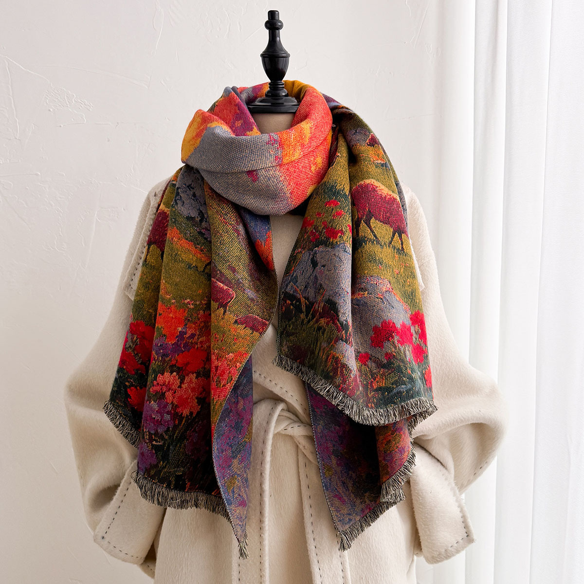 Dames Imitatie Kasjmier Sjaal  - Pashmina Wrap Large recensie en prijs