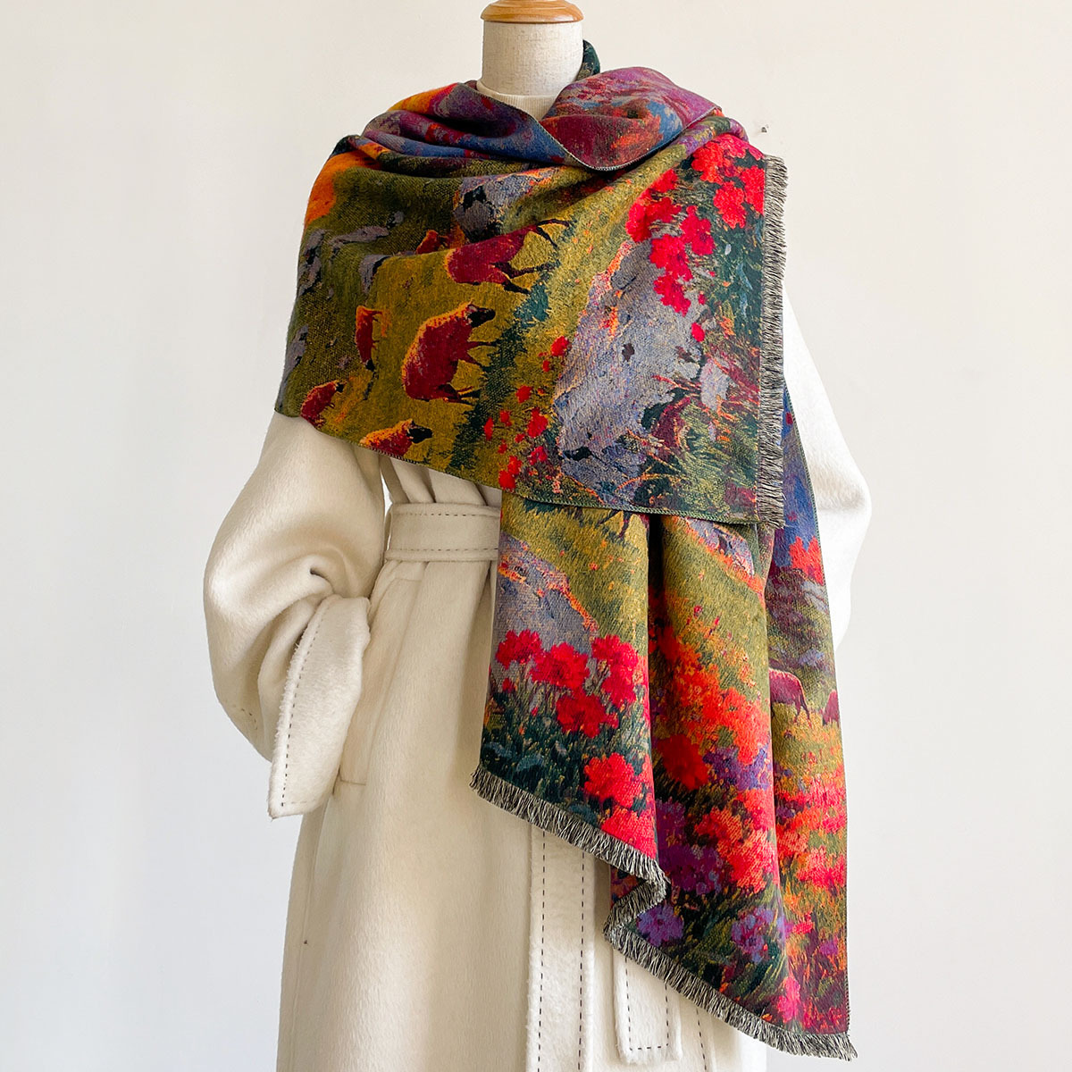 Dames Imitatie Kasjmier Sjaal  - Pashmina Wrap Large recensie en prijs