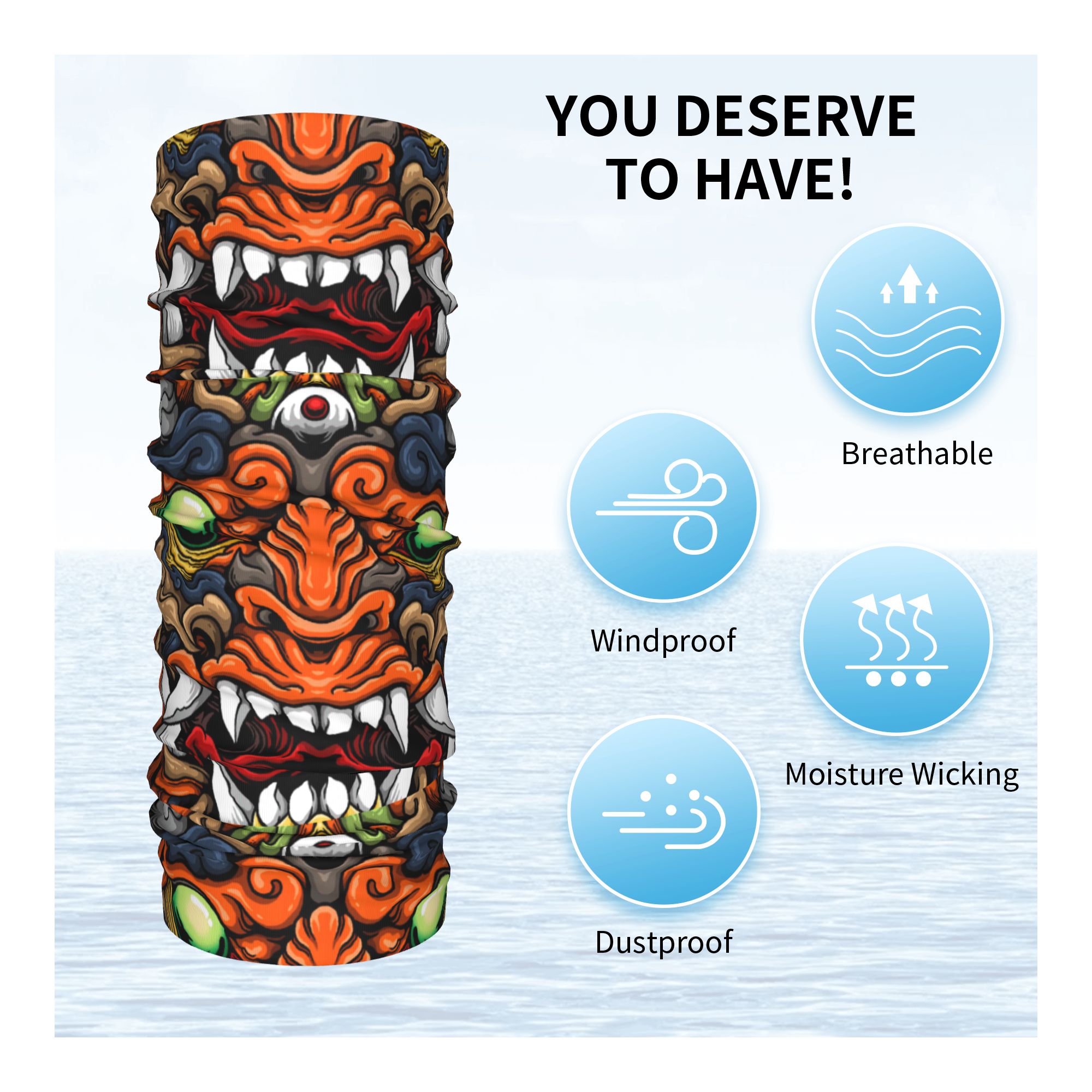 Aangepaste Samurai Demon Oni W - Neck Warmer Tube recensie en prijs