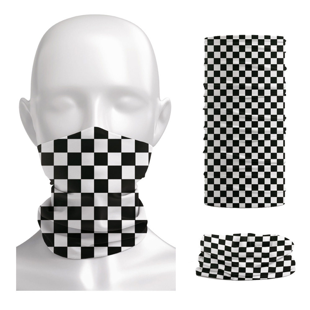 Geblokte Ska Bedrukte Hoofdban - Neck Warmer Tube recensie en prijs