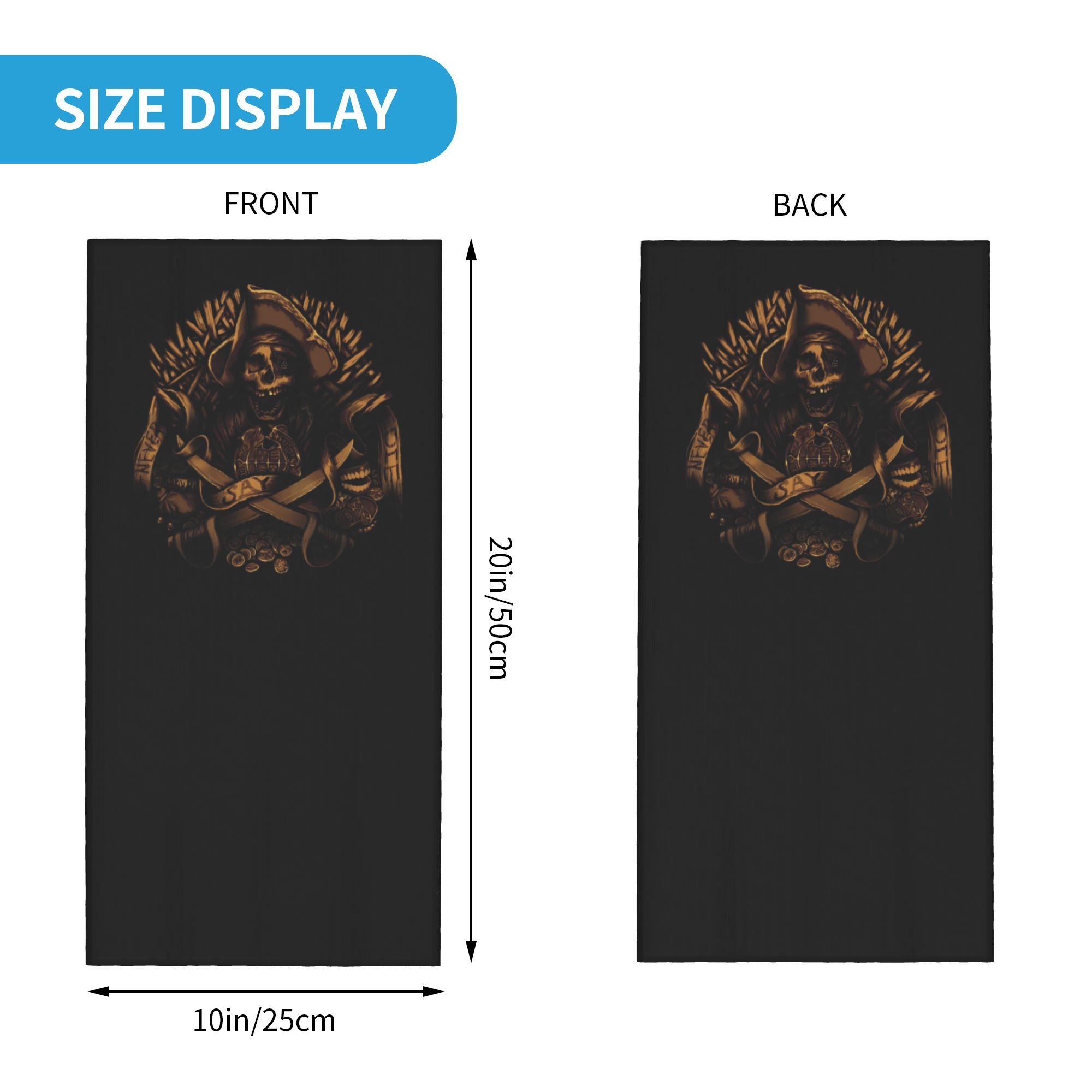 Custom Never Say Die Piraten S - Neck Warmer Tube recensie en prijs